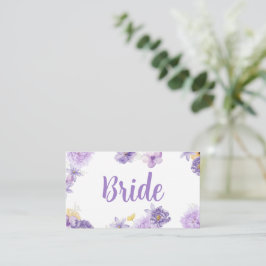 Lugar Cartão de Casamento Romance para Pessoas Púrpuras