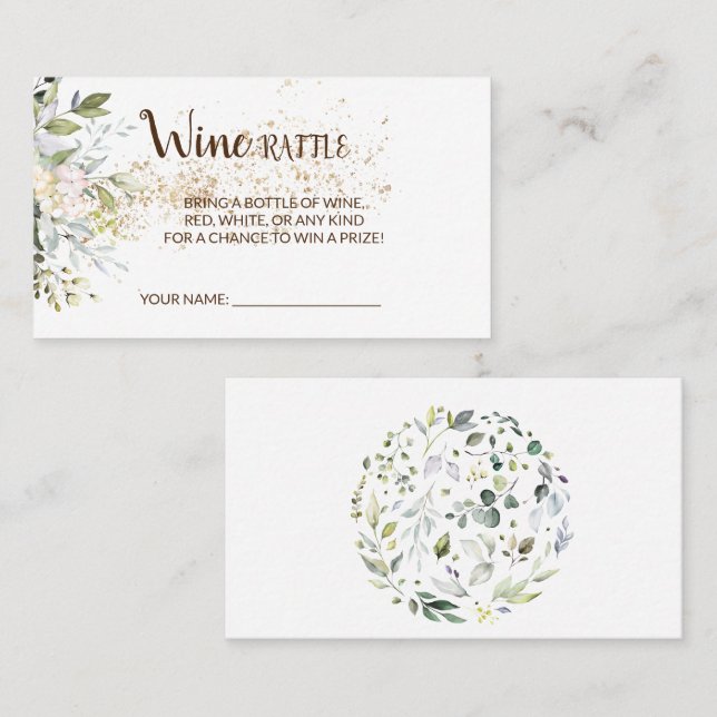 Lugar Cartão de Chá de panela de Bilhete de Beterraba (Frente/Verso)