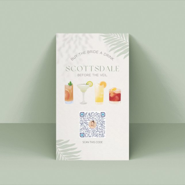 Lugar Cartão de Código QR Venmo de Festa de solteira Sco (Criador carregado)