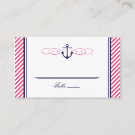 Lugar Cartão de escolta de Casamento de Âncora Náutica, 