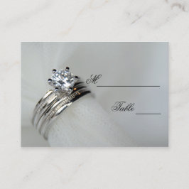 Lugar Cartão de Local dos Anéis de Casamento