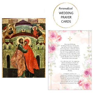 Lugar Cartão de Oração de Casamento Cristão Ortodoxo