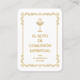 Lugar Cartão de Oração de Comunhão Espiritual – Espanhol
