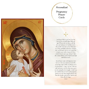 Lugar Cartão de Oração de Gravidez da Theotokos e do Men