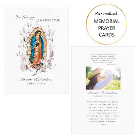 Lugar Cartão de Oração Fúnebre com Foto Nossa Senhora de