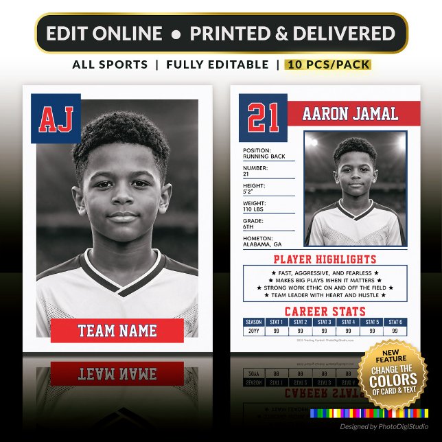 Lugar Cartão de Troca Personalizado, Clássico All-Star 1 (Custom Sports Trading Cards Personalized Player Cards Team Photo Cards Football, Baseball, Hockey)