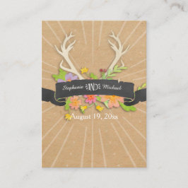 Lugar Cartão de visita Deer Antler Wildflower Starburst