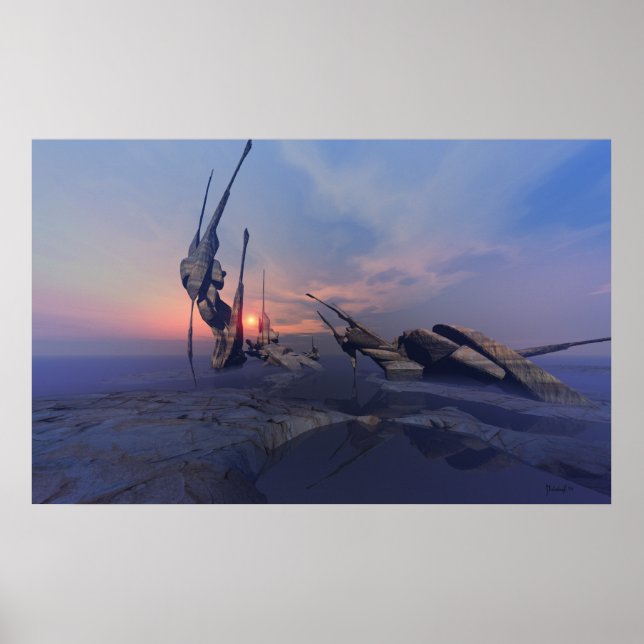 Lugar de alumínio - impressão surreal (Frente)