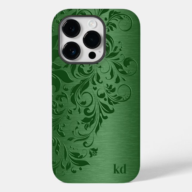 Lugar Floral Verde Elegante Em Verde (Verso)