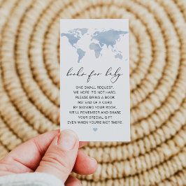 Lugar Livro Azul do Mapa da CARMEN para o Cartão de Bebê