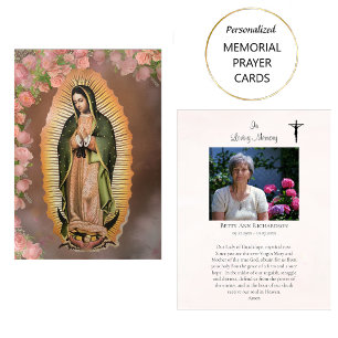Lugar Nossa Senhora de Guadalupe Cartão de Oração Memori