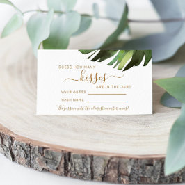 Lugar Palm Tropical Quantos Kisses - Cartão de Jogo de C