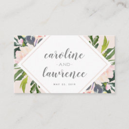 Lugar Primavera Floral Blush | Cartão De Escolta Forfetá