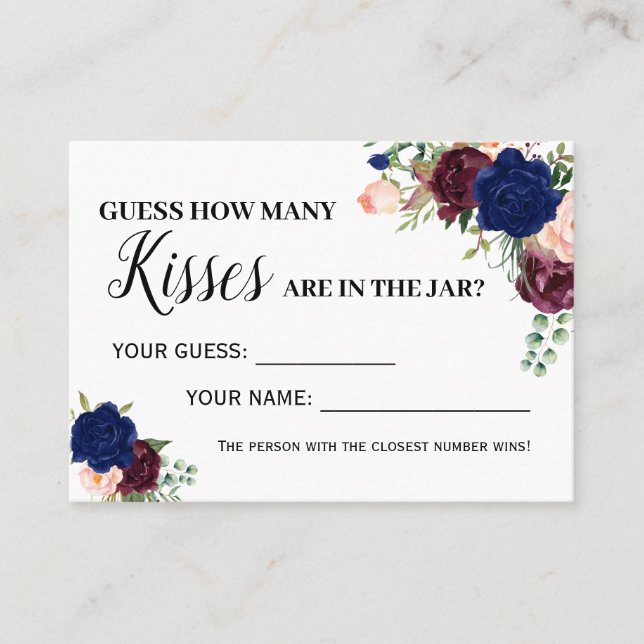 Lugar Quantos beijos o jogo inglês o cartão de chá espan (Frente)