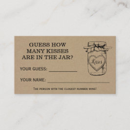 Lugar Quantos Kisses - Cartão de Jogo Russo Chá de panel