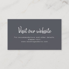 Lugar Site de casamento Simples do carvão Inserir cartão