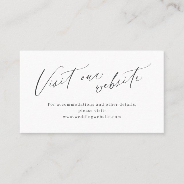Lugar Site minimalista de script Elegante Inserir cartão (Frente)