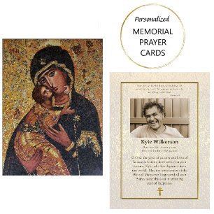 Lugar Theotokos e o Cartão de Oração Funeral do Cristo I
