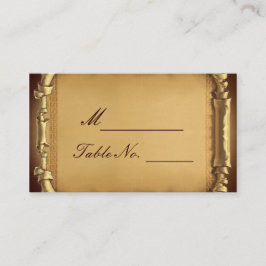 Lugar Uma vez num Cartão de Local de Casamento