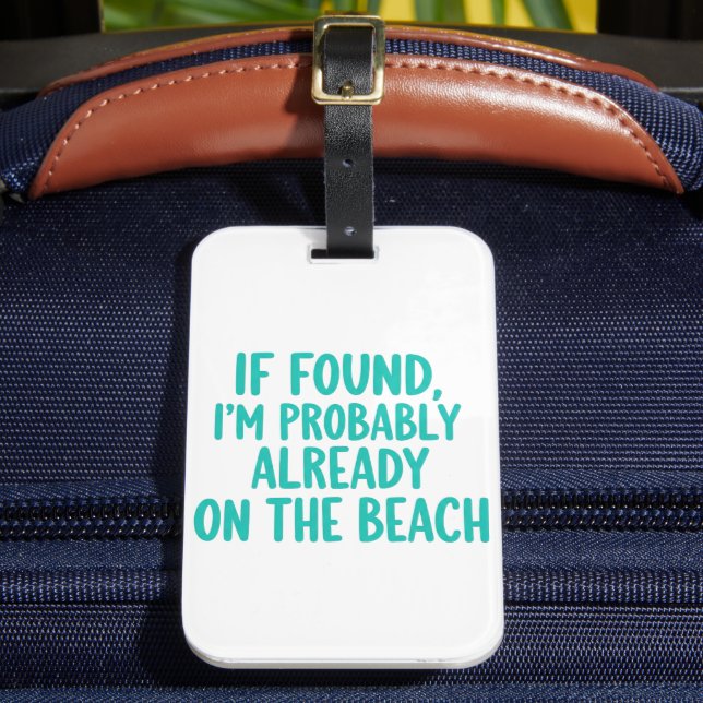 Luggage tags funny, funny quote (Frente Insitu 2)