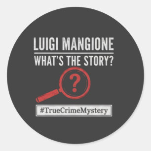 Luigi Mangione - Qual é a História? Adesivo Mister