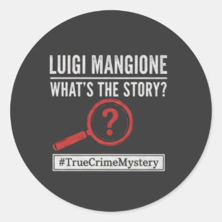 Luigi Mangione - Qual é a História? Adesivo Mister