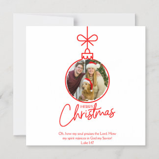 Luke 1:47 Convite à Imagem Cristã de Natal