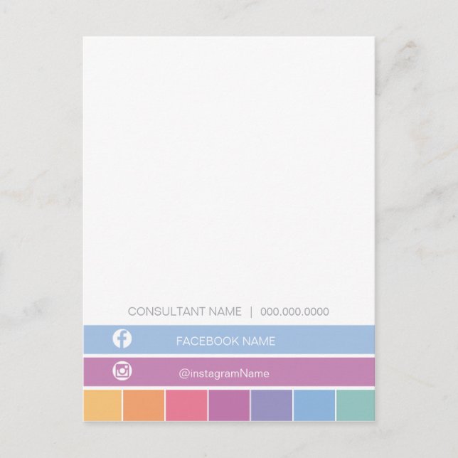 LuLaRoe Obrigado / Cartão de instruções de assistê (Frente)