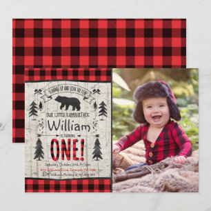 Lumberjack Birthday Convite para Festa Lumberjack