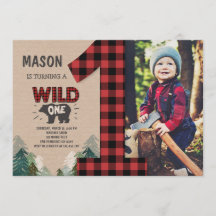 Lumberjack Birthday - Convite para o Aniversário d
