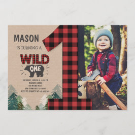 Lumberjack Birthday - Convite para o Aniversário d