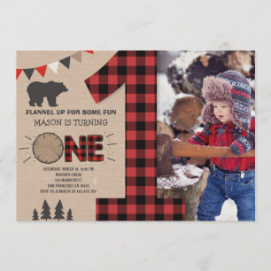 Lumberjack Birthday - Convite para o Aniversário d