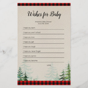 Lumberjack Watercolor deseja o jogo do bebê