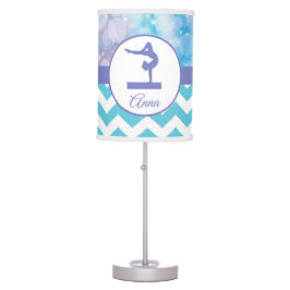 Luminária De Mesa Gymnastics de chá roxo Lâmpada de silhueta