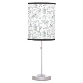 Luminária De Mesa Lâmpada de Mesa de gato pequeno (branca)