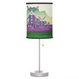 Luminária De Mesa Moinhos de vento na aldeia