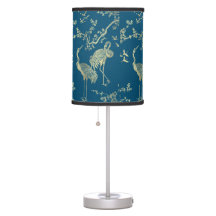 Ouros gruas Arte, fundo azul