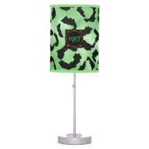 Padrão Elegante Verde e Animal Negro