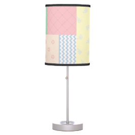 Luminária De Mesa Patchwork de Pastel