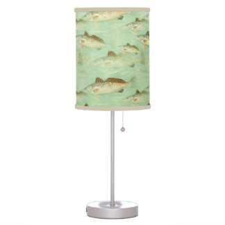 Luminária De Mesa Quarto de Criança Pescador de Pesca 