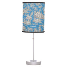 Tóile de jouy azul-de-turquesa