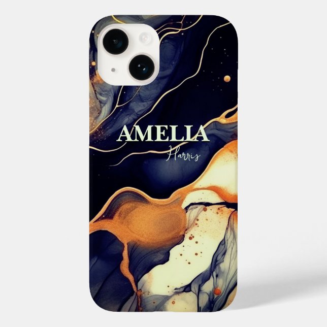 Luminosa azul escura escura escura escura dourada (Verso)