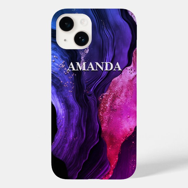 Luminosa fina púrpura de mármore roxa, elegante (Verso)