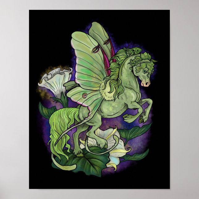 Luna Moonduster Moth Fairy Horse Poster (Frente)