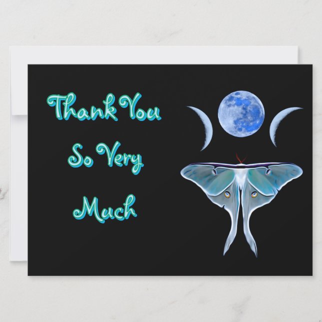Luna Moth Triple Moon Obrigado (Frente)