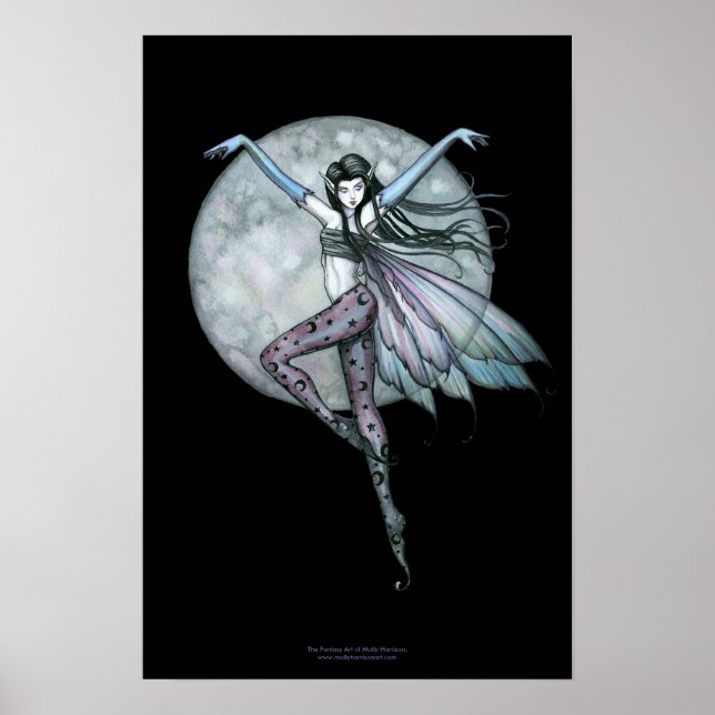 Luna's Ascent Gothic Fairy Poster (Frente)