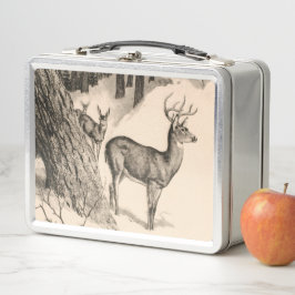 Lunchbox de veado de inverno