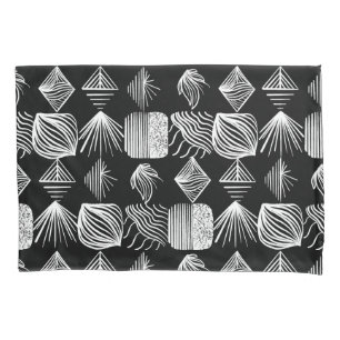 Lúpulo Tribal de Caribe Negrito - Preto e Branco,
