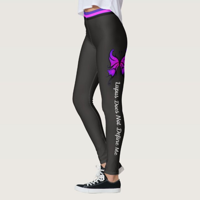 Lupus não me define leggings femininas (Esquerda)
