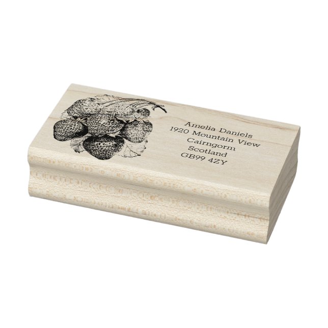 Luscious Summer Strawberry Endereço Carimbo de Bor (Carimbo)